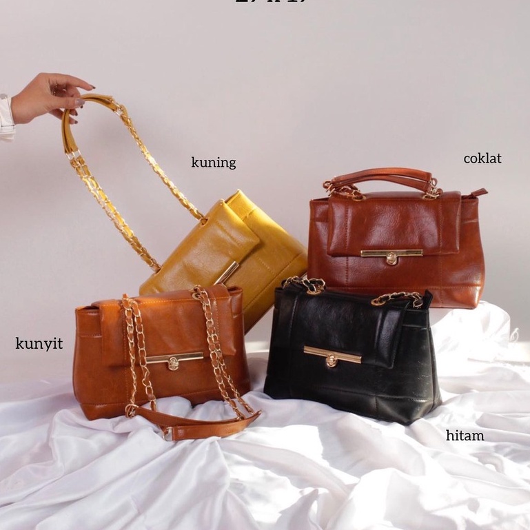 MV- Tas Selempang wanita PREMIUM MOANA BAG Tali Rantai Kombinasi Slingbag Wanita - Tas Fashion Wanit