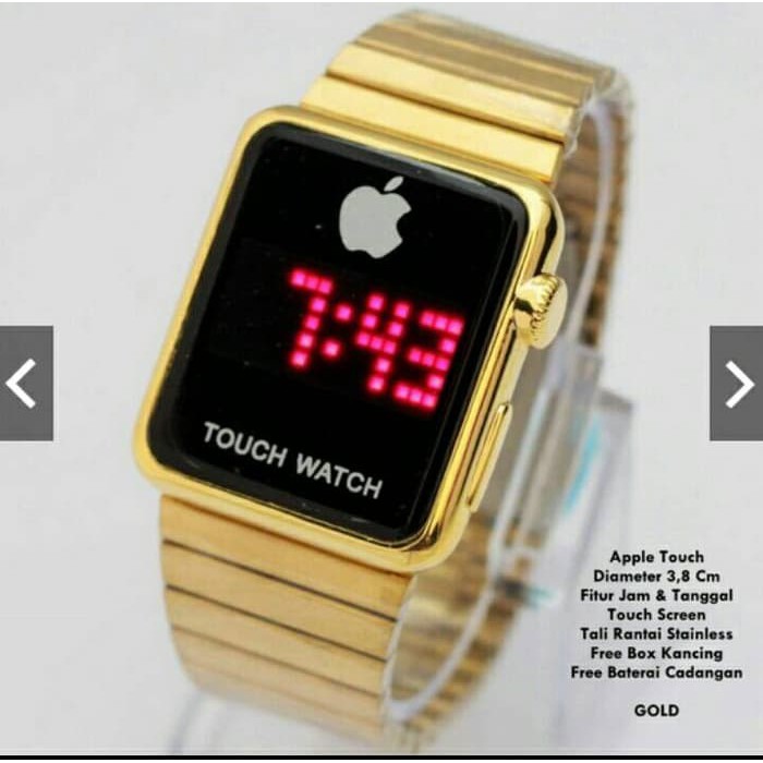 JAM TANGAN PRIA WANITA JAM IPHONE TOCH WATCH GOLD DAN SILVER