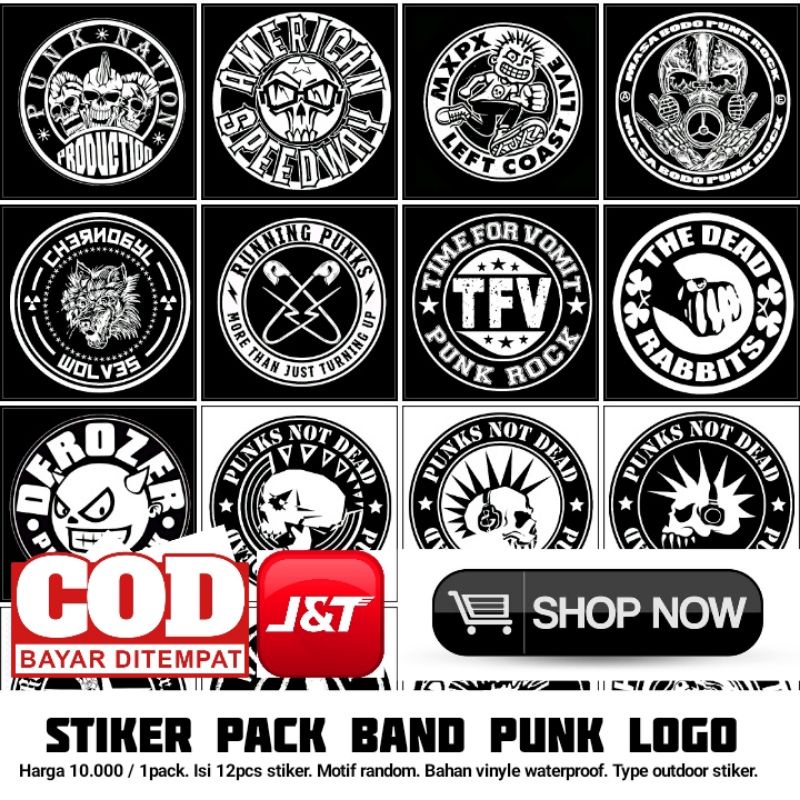 stiker punk | stiker band punk