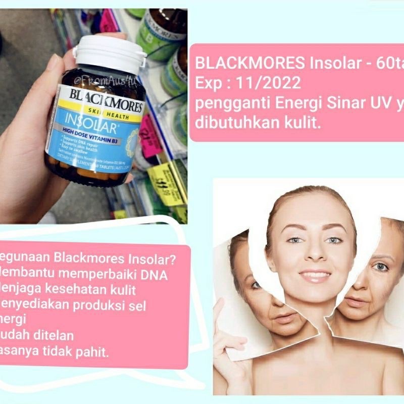 Blackmores Insolar Vit B3 for Skin Health - 60tabs