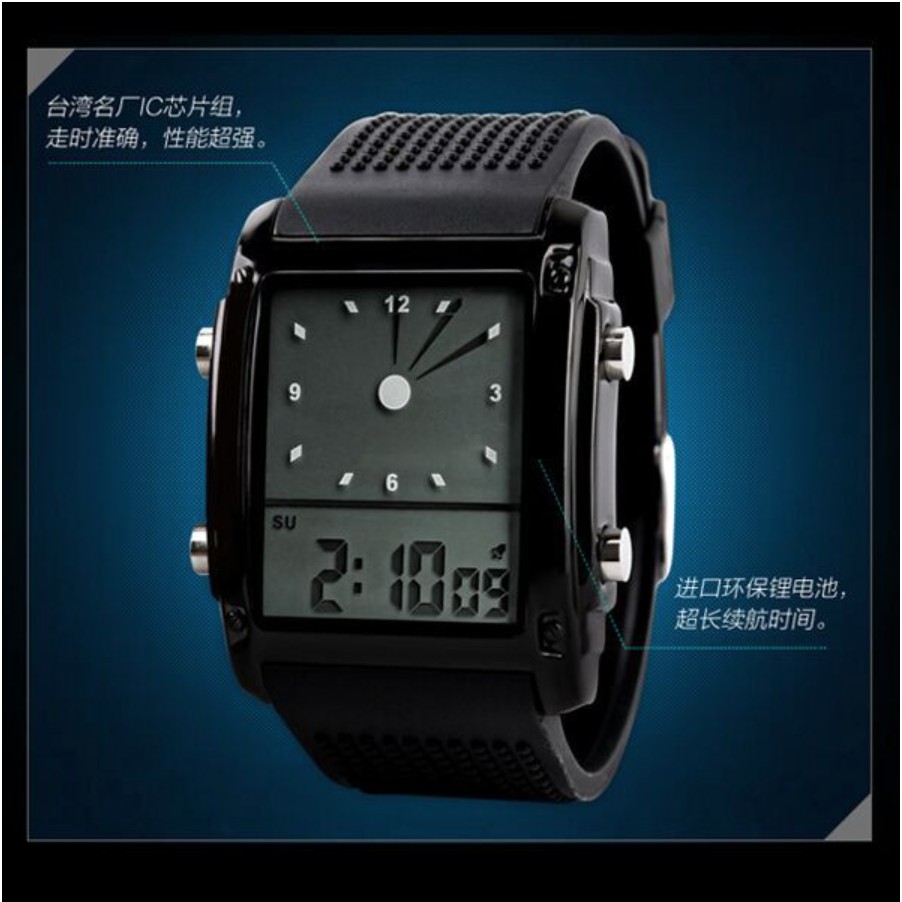 Jam Tangan SKMEI 0814 ORIGINAL /Jam Tangan Pria Digital LED / SKMEI WATCH / ARLOJI PRIA ANTI AIR
