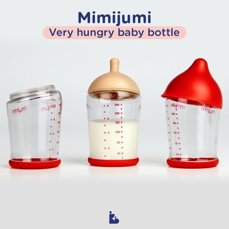 Mimijumi Very Hungry 240ml dan Aksesoris | Botol Susu