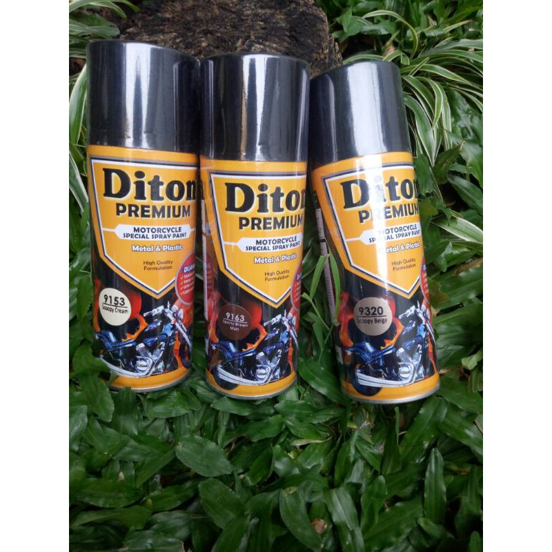 Pilok Pilox Diton Premium coklat krem cream doff dop dof putih Scoopy Beige pernis Brown Matt 400ml