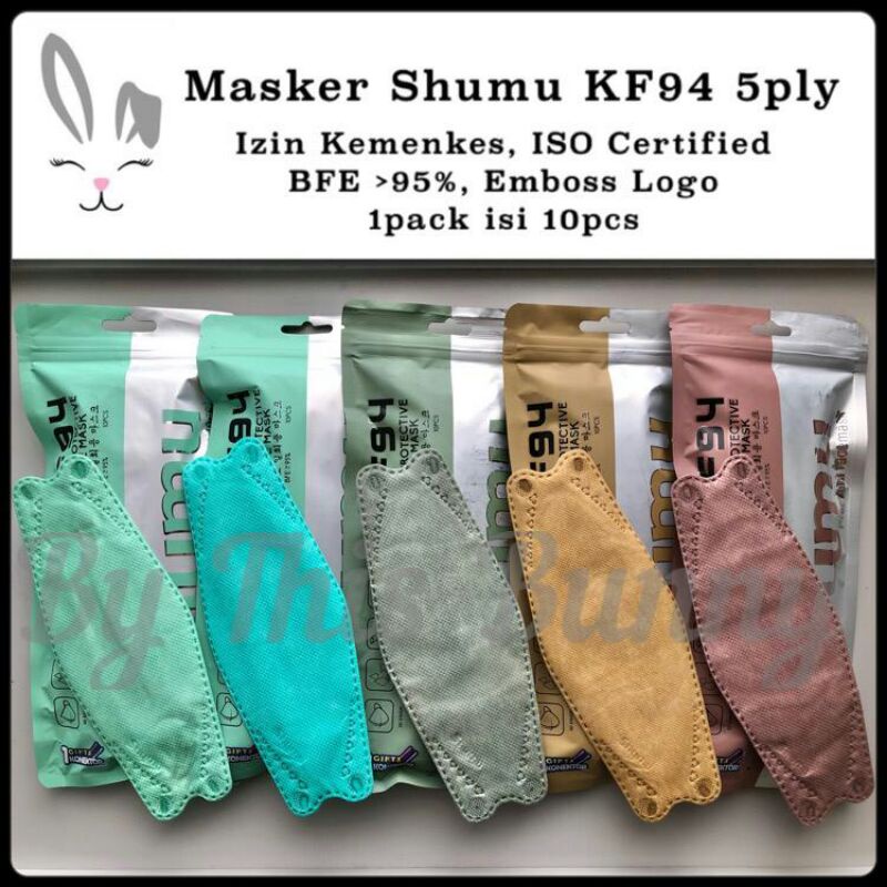 Masker Shumu KF94 5 ply layers premium pack isi 10 pcs korea mask