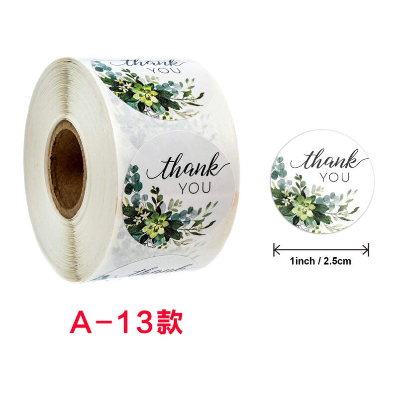 500pcs Gift Sealing Stickers Thank You for Your Love Design Scrapbook Diary Stickers Holiday Birthday Party Gift Decoration Sticker-A