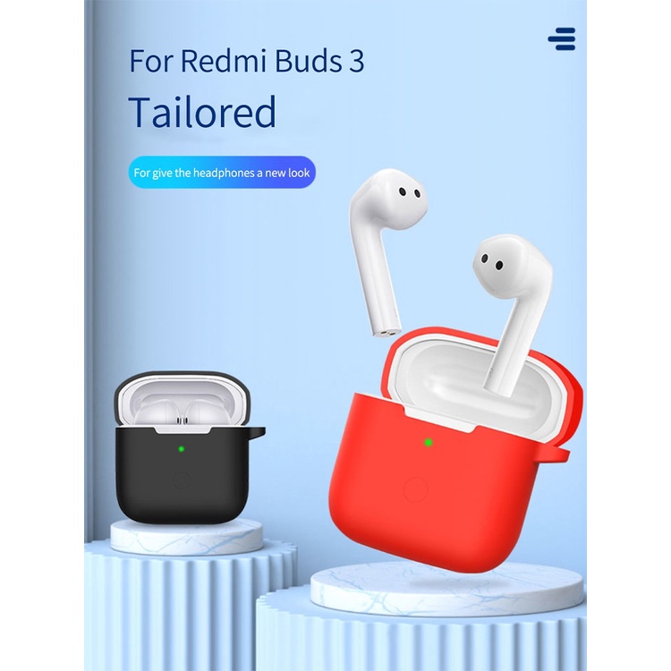 Soft Case Silikon TWS Redmi Buds 3 + Carabiner