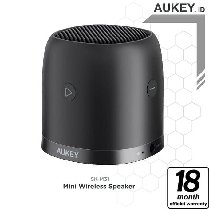Super Sale Aukey SK-M31 Wireless Mini Bluetooth Speaker with Enhanced Ready Stock