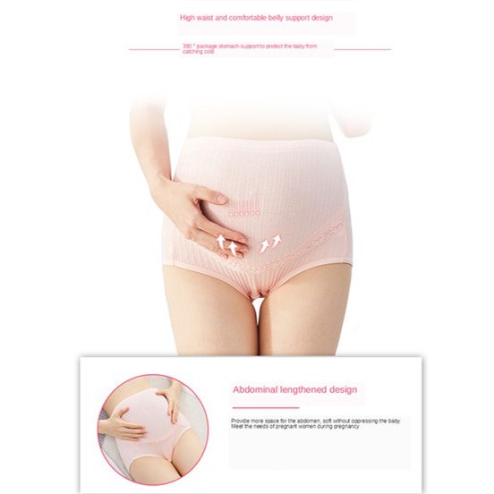 Celana Dalam Hamil Pinggang Tinggi Cd wanita ibu hamil katun tipis  berbentuk U cd 40-120kg 837