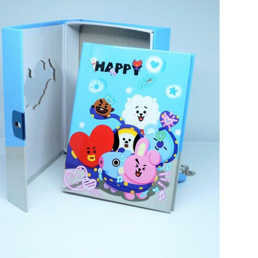 

[P09QU]⭐ BUKU DIARY KUNCI GEMBOK BANGTANBOYS TERMURAH RAHASIA BUKU TULIS IMUT LUCU BT21 BUKU JURNAL