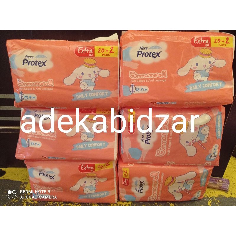hers protex cinnamoroll isi 20+2