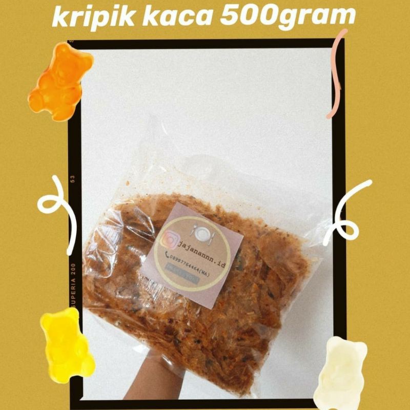 

KRIPIK KACA / KRIPCA 500gram