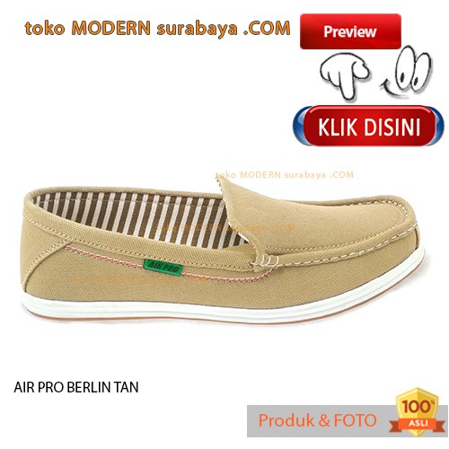 PROMO AGUSTUS No 38 Air Pro Berlin Tan Sepatu Pria casual slip on