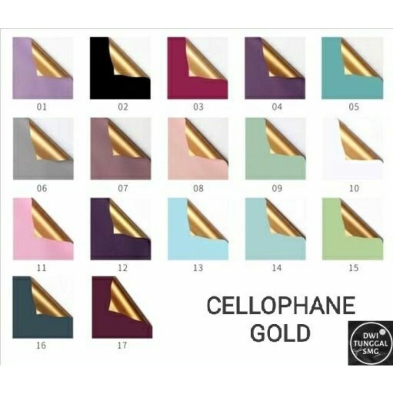 

[KHUSUS INSTANT] CELLOPHANE / KERTAS BOUQUET GOLD (PER LEMBAR)