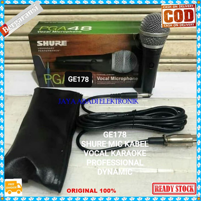 G178 Mic Kabel dynamic DJ MC OEM quality mik cable karaoke microphone wired vocal vokal TOA SHUE BMB