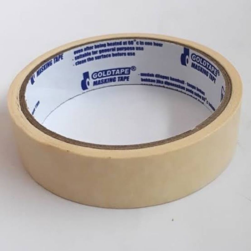 Masking Tape / Lakban Kertas Goldtape 1 Inch