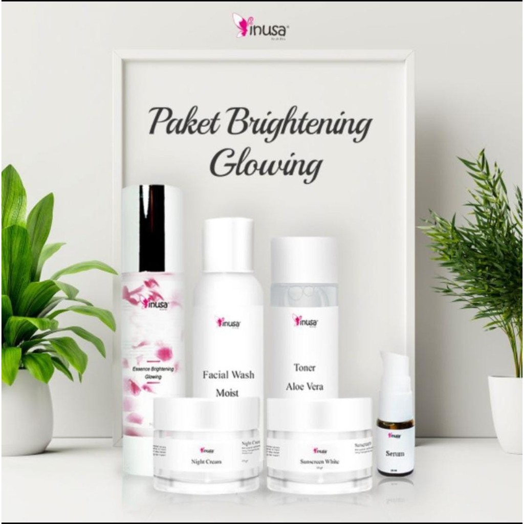 paket brightening glowing/paket seserahan/inusa/for normal skin