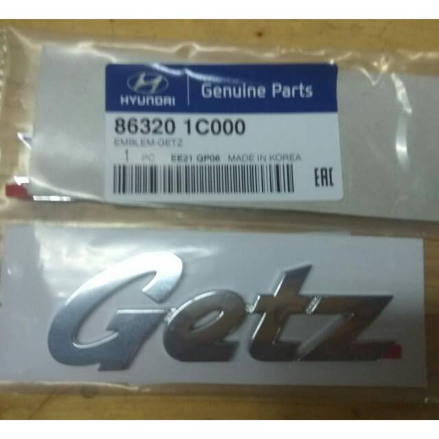 Logo Emblem Getz Logo Emblem Hyundai Getz  asli