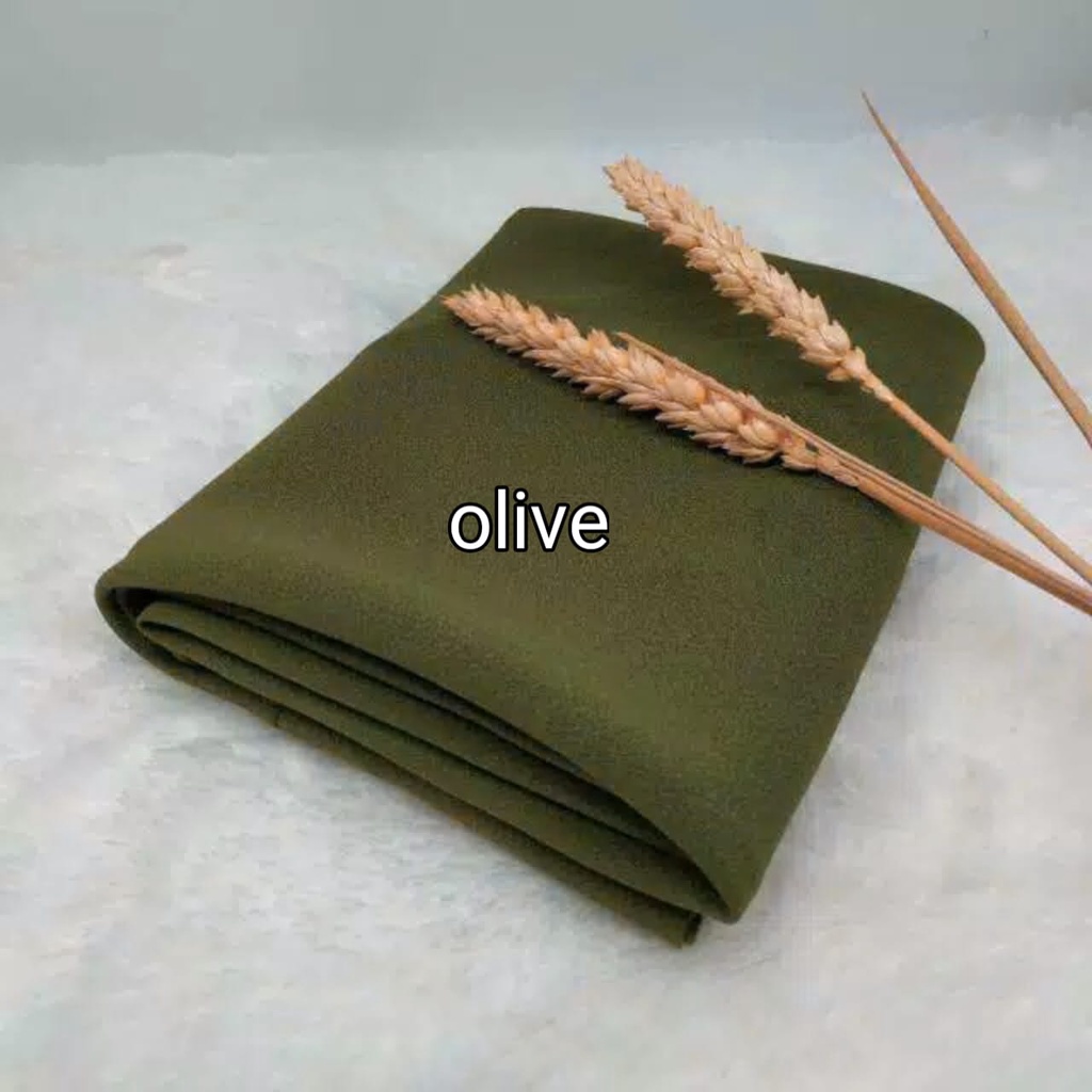 [ Part1] Pashmina diamond  PANJANG 200x75  JUMBO / HIJAB Pasmina SABYAN diamond Italiano-OLIVE