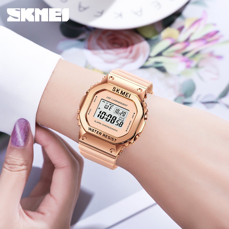 SKMEI 1851 Jam Tangan Wanita Pria Digital EL Backlight Sport Watch