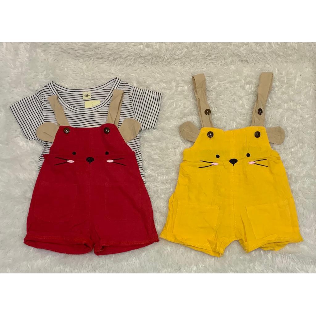 Setelan Baju Anak Perempuan CAT CAT Import / 10 Bulan - 3 Tahun / Kodok / Anak Cewe Bahan Melar R113