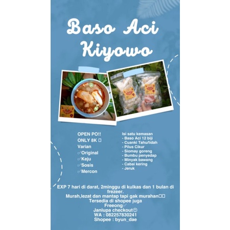 

READY STOCK Baso Aci KIYOWO