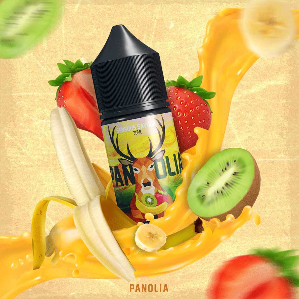 Panolia Banana Strawberry Kiwi Salt Nic 30ml 35mg, Saltnic Liquid Pods Friendly
