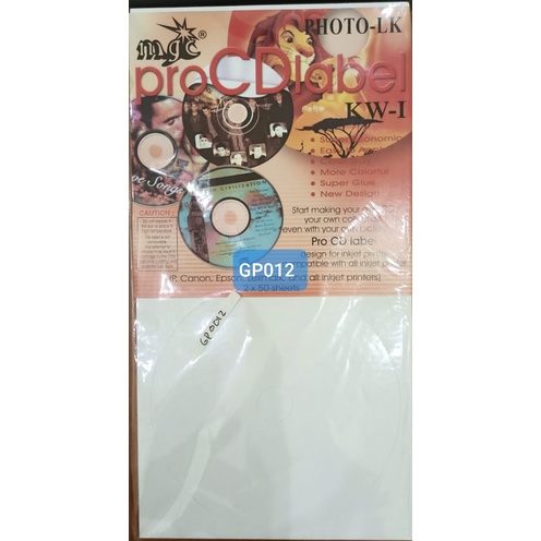 

Label CD-DVD inkjet Sticker Camel Glossy
