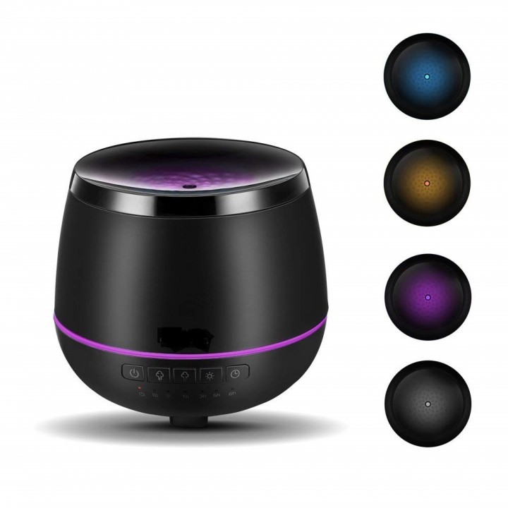 H45 Aromatherapy Cool Mist Ultrasonic Air Humidifier LED Light 200ML