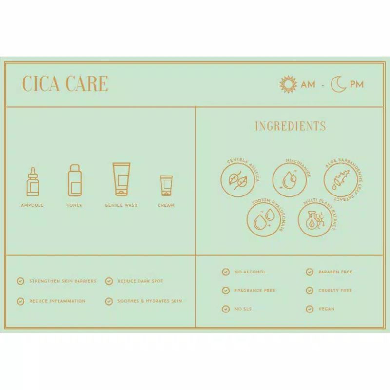 Jarte Cica Care  Jarte Cica Gentle Wash - Jarte Cica Toner - Jarte Cica Ampoule -  Jarte Cica Cream