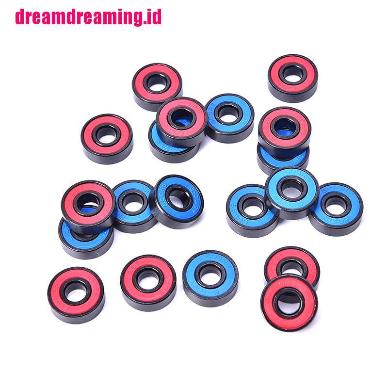 10pcs / set 608 2RS Bearing Deep Groove Bahan Baja 608RS