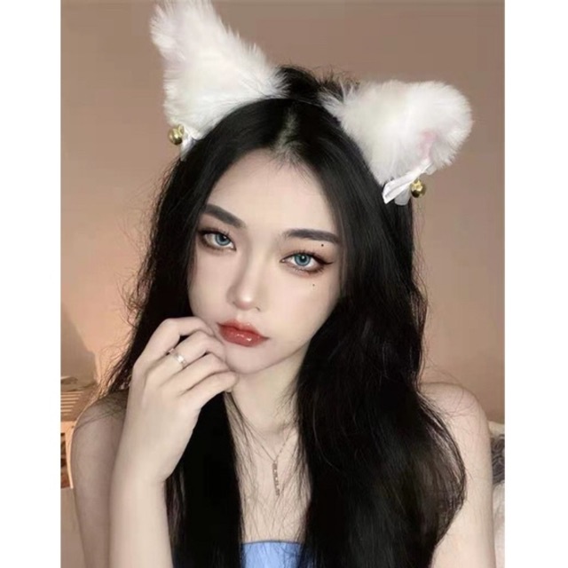 BANDO KUCING LONCENG NEKOMIMI JUMBO / BANDO KUCING COSPLAY TIKTOK / BANDO KUCING LONCENG BULU