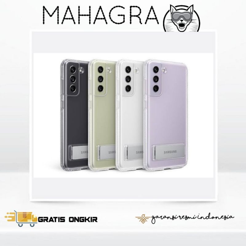 CASING SAMSUNG GALAXY S21FE / S21 FE CLEAR STANDING cOVER ORIGINAL