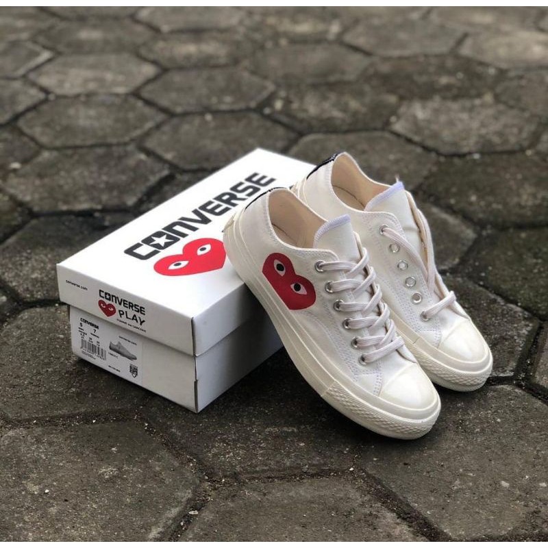 SEPATU CONVERS3E CDag PLAY OX OFF WHAITE PREMIUM QUALITY