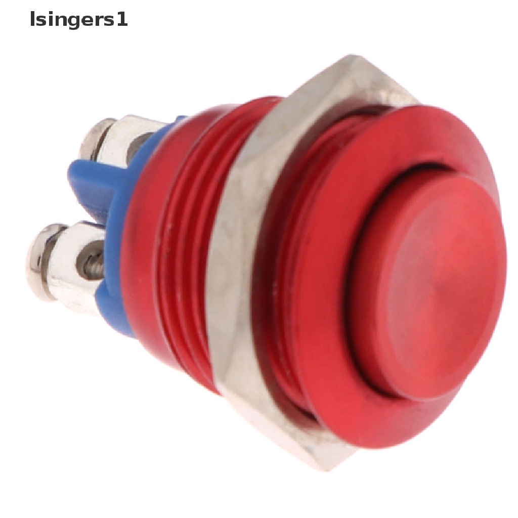 (lsingers1) 1pc Saklar Tombol Tekan Momentary 16mm Anti Air