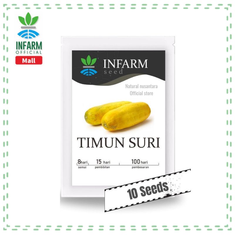 Benih Bibit Timun Suri / Bibit Buah Timus Mas / Infarm / Bibit Super / Benih Tanaman Sayuran / Benih