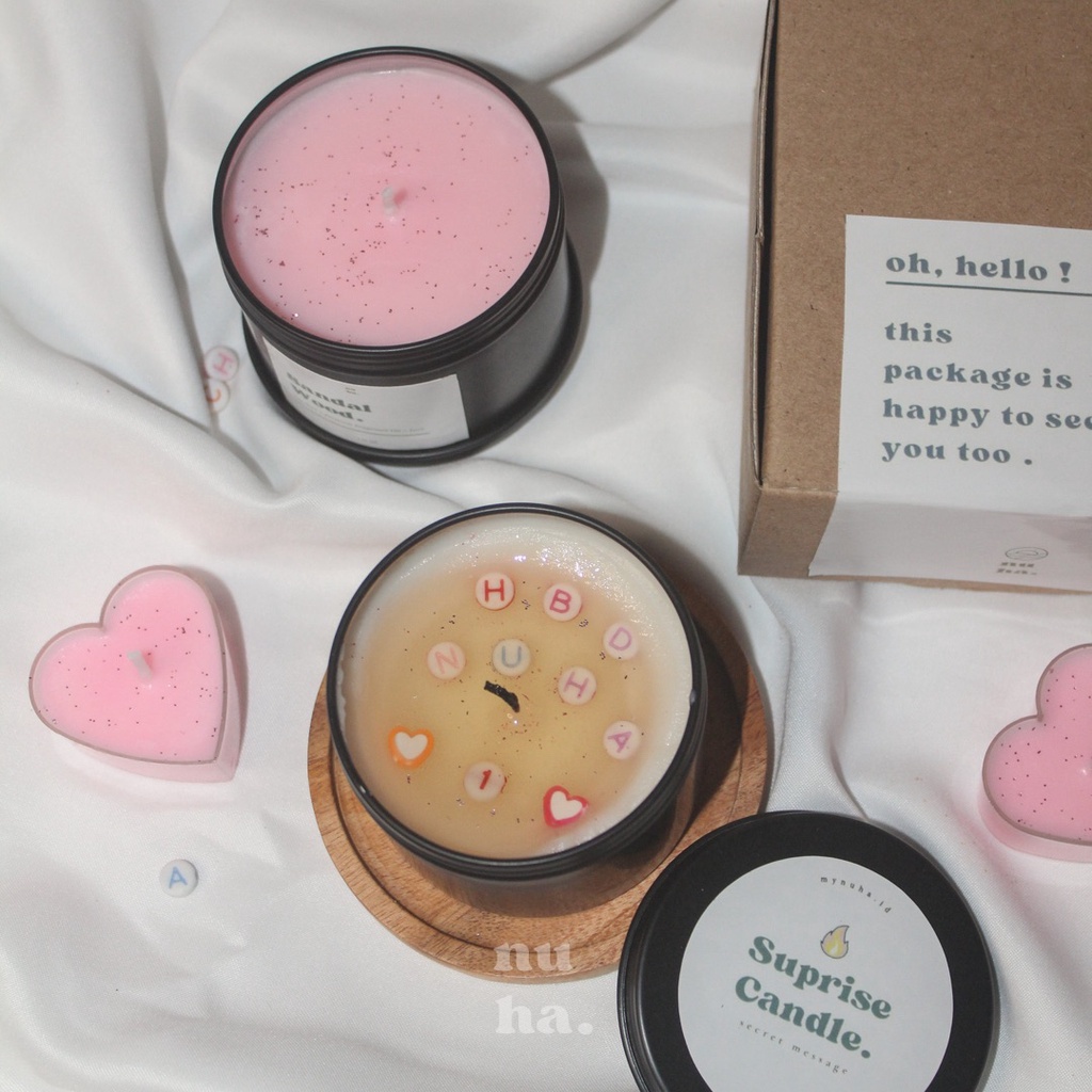 Scented Candle Custom/  Lilin Aroma Terapi/ Tea Candle/ Hampers/ Kado Ulang Tahun/ Premium