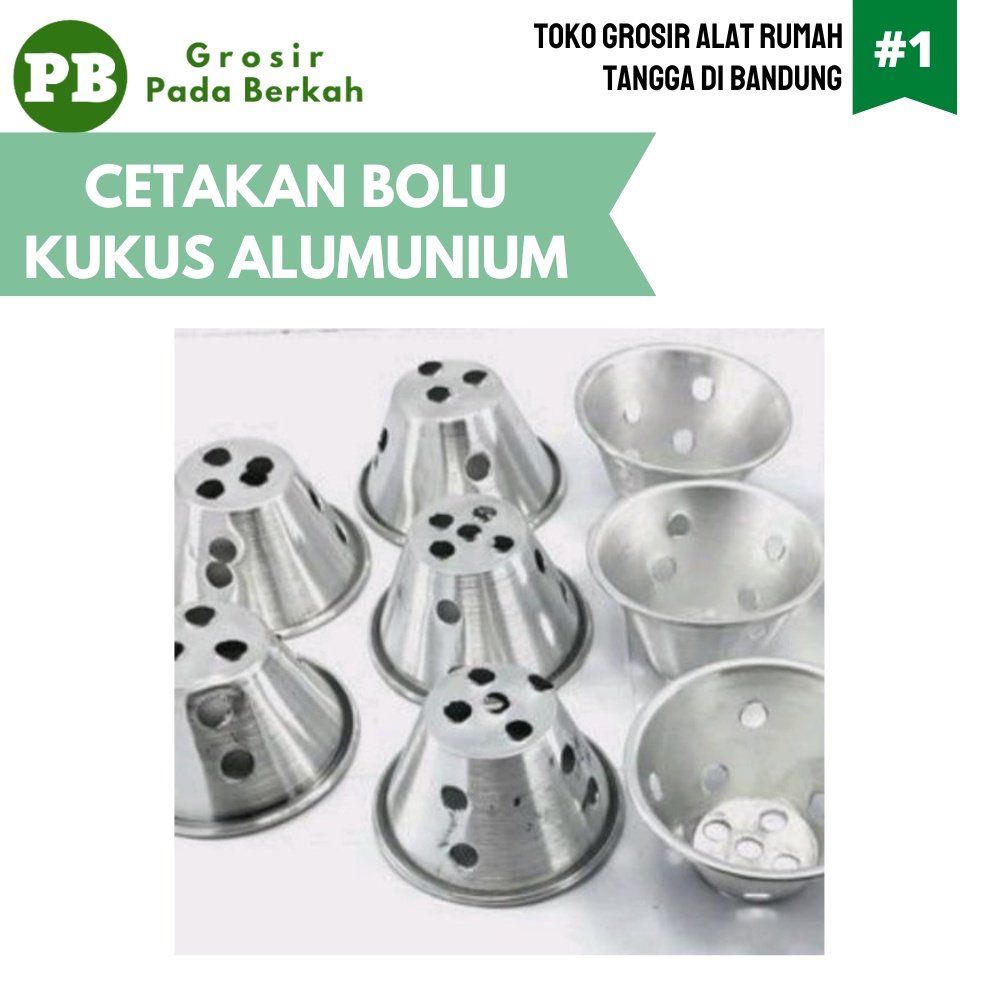 Jual Cetakan kue bolu kukus aluminium Cetakan Kue Ketawa 12 pcs