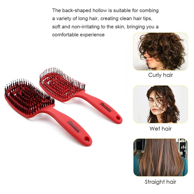 Sisir Rambut Wanita Hair Brush Massage Comb Anti-static Comb Sisir Rambut Rontok Dan Kusut Portable Sisir Rambut Keriting