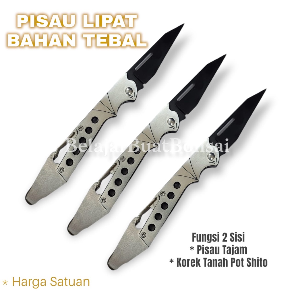 Pisau Lipat GuardPro UK Bahan Tebal Tajam Dan Stainless Steel 18cm