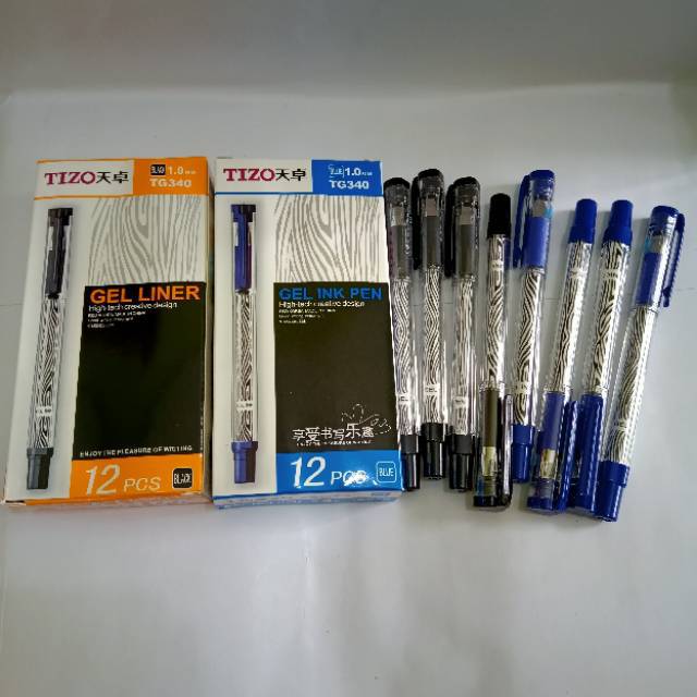 Gel Pen Tizo Tg 340 1 0mm Pulpen Tizo Tg 340 Pulpen Gel Tizo Gel Ink Pen Tizo Tg 340 Shopee Indonesia