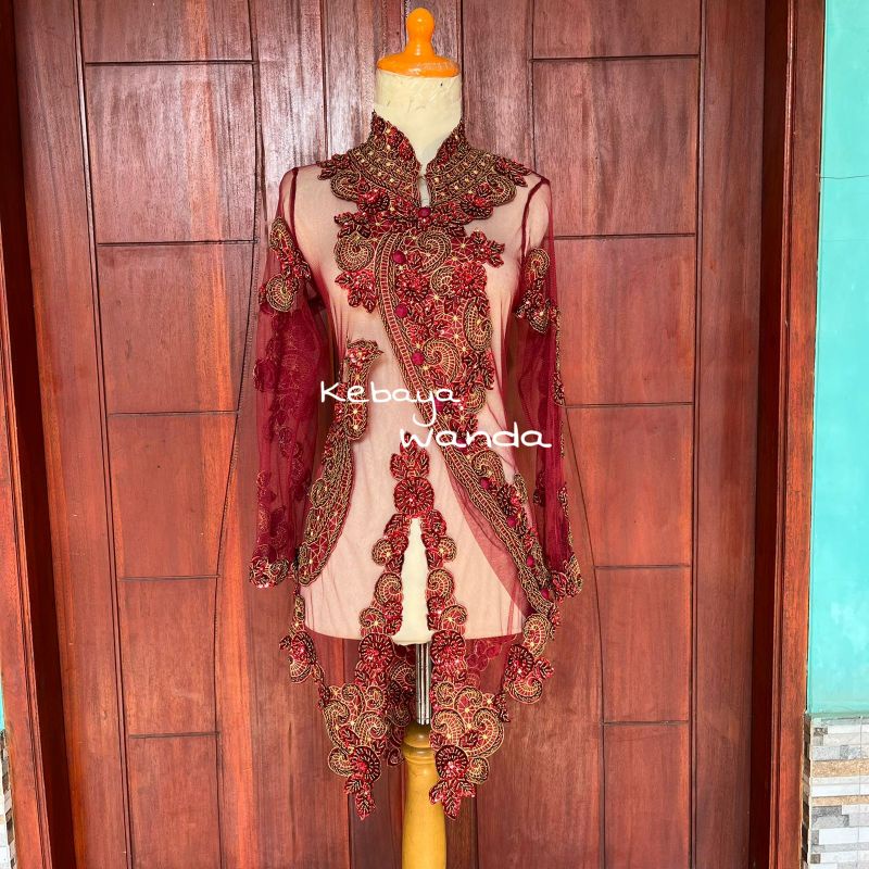 Ready Kebaya Atasan Full Payet Motif Merak