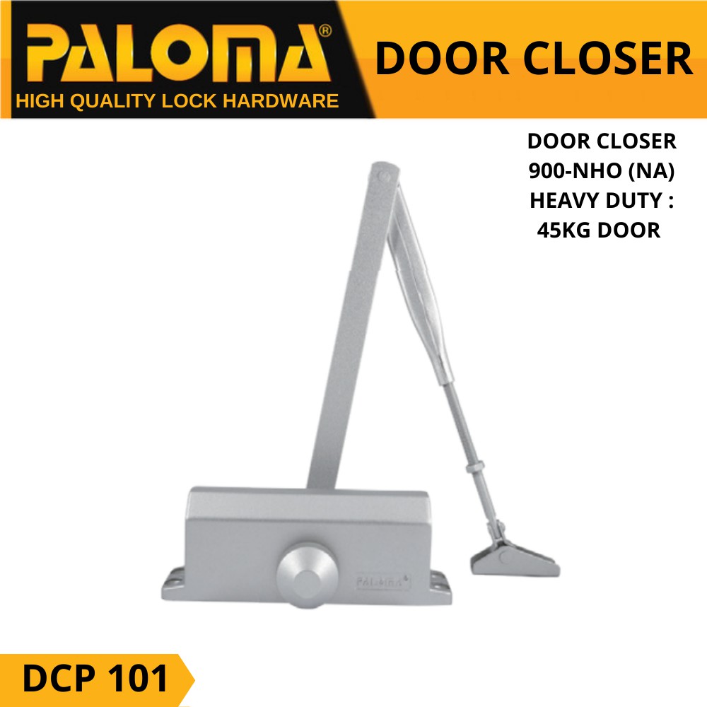 Penutup Pintu Otomatis PALOMA DCP 101 DOOR CLOSER PALOMA 900-NHO SILVER NON HOLD OPENED