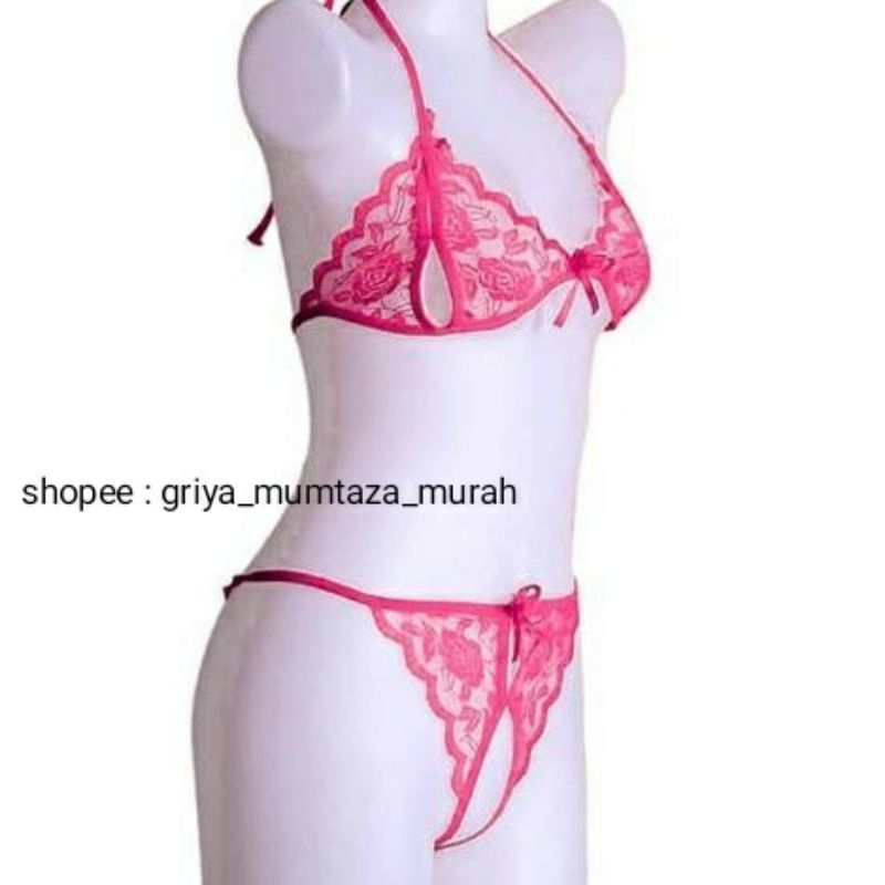 Bra Set G String Seksi / Lingerie Seksi Satu Set / Bisa COD / Lingerie Bra Set / Set G String / G String Open / Set Lingerie Seksi / Baju Dinas / Lingerie Dinas Malam / G String Jumbo / G String Seksi/ Seserahan Mahar / Set G String Seksi-3