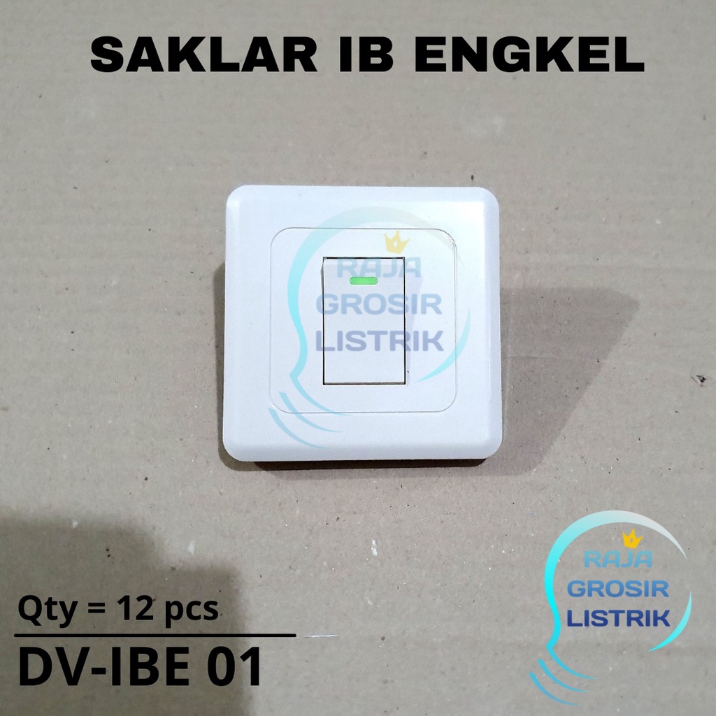 Grosir 12 Pcs Dutron Saklar Inbow DV IBE 01 IB Engkel Single Tunggal Tanam