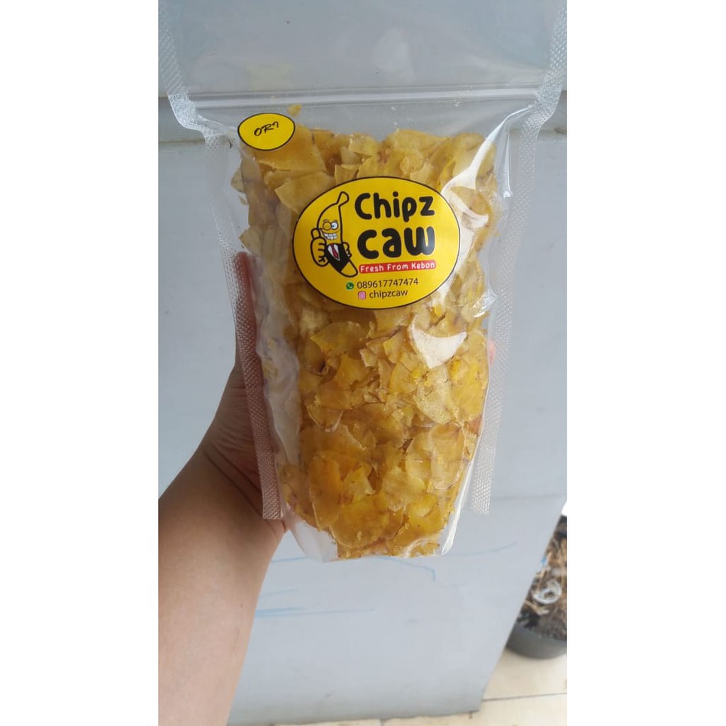 

Cemilan CHIPZ CAW ANEKA KERIPIK PISANG RENYAH BANYAK RASA dan Exstra pedas