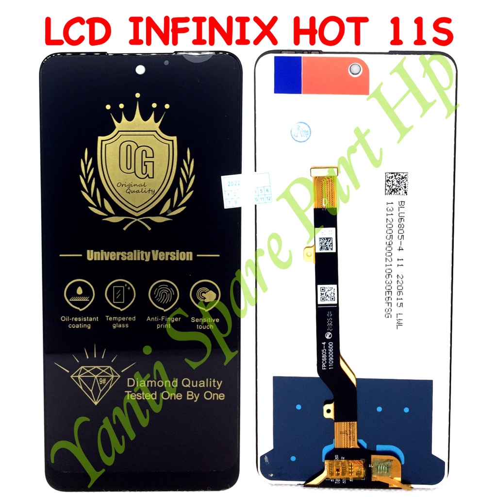 Lcd Touchscreen Infinix Hot 11S X6810 X6812 X6812B Fullset Original Terlaris New