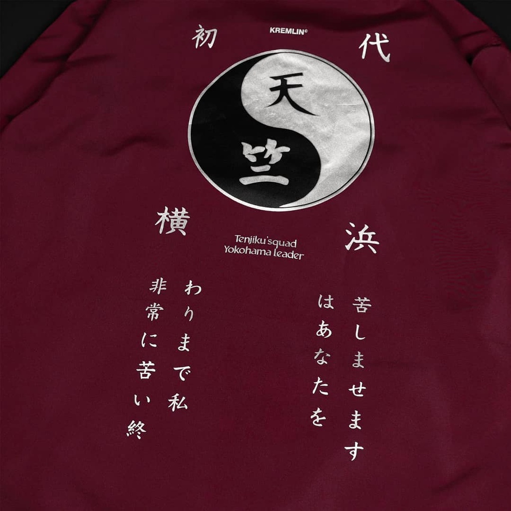 Kremlin Coach Jacket Red Maroon - Tenjiku-7