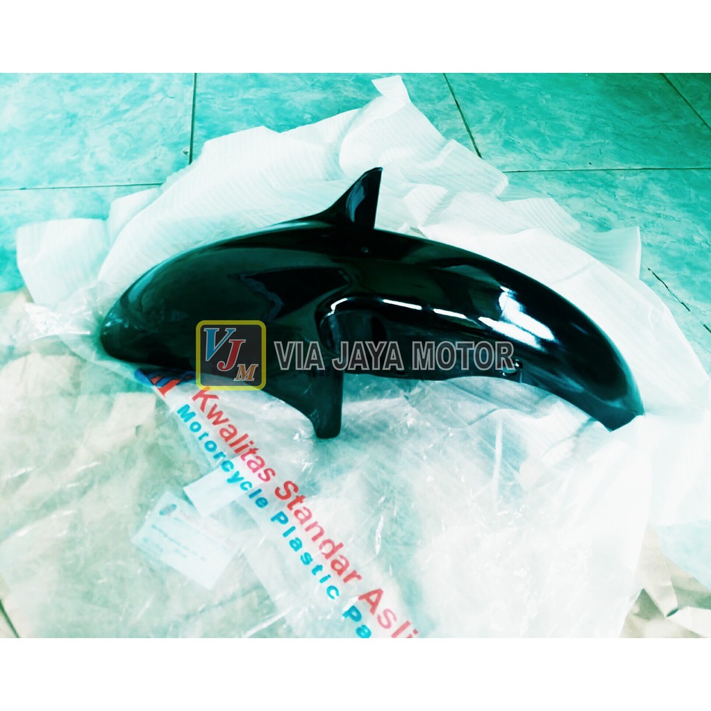 VJM SPAKBOR SELEBOR DEPAN JUPITER MX LAMA HITAM KILAP METALIC KUALITAS STANDAR ASLI ATAU ORI