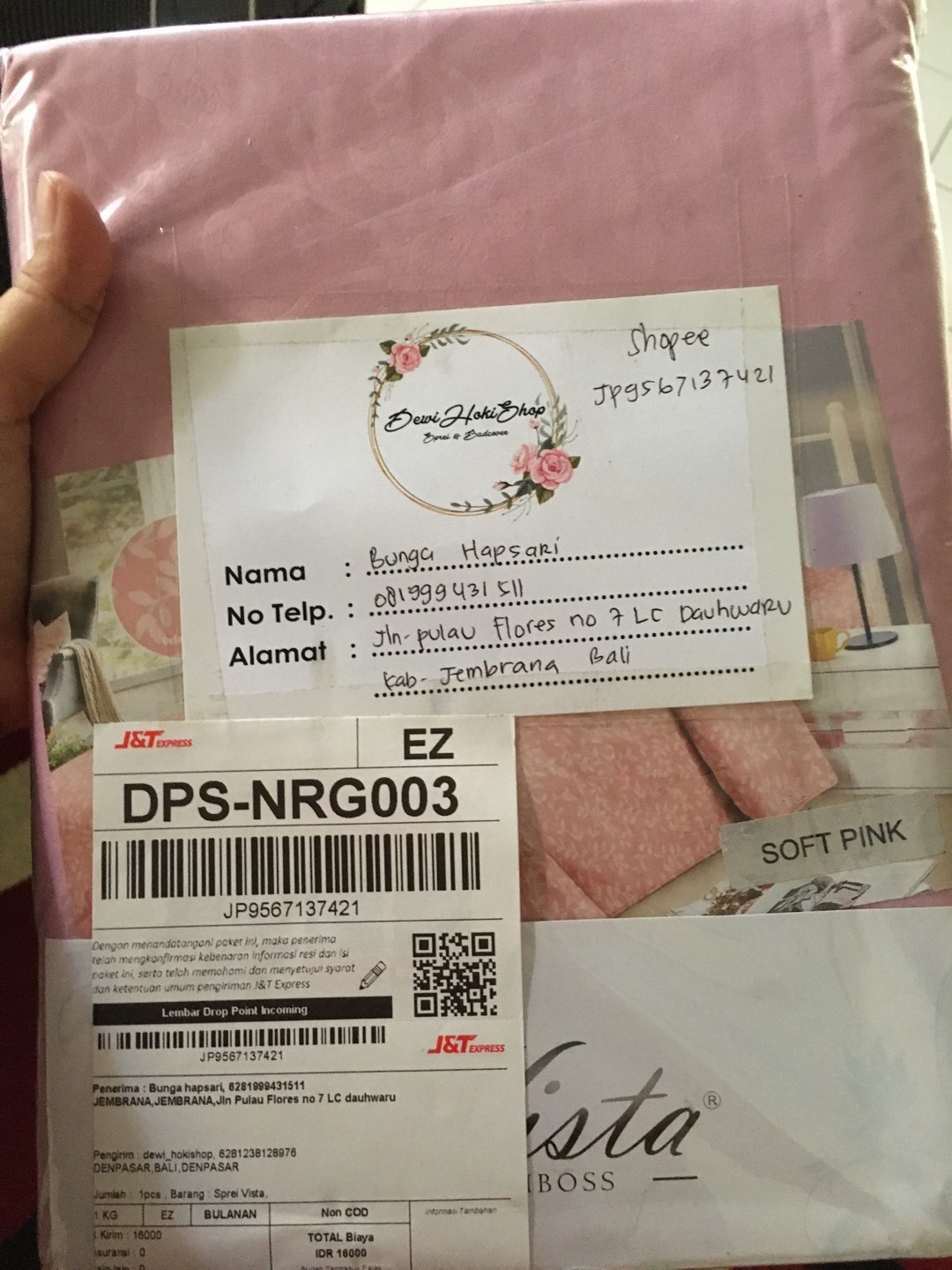 Sprei Vista ( Warna Yg Ready Sudah Ada Di Foto Depan)