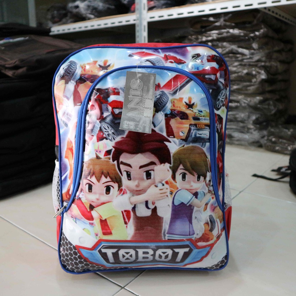 Tas Punggung Anak Mika Gambar Kartun Tobot Lucu Merah Bacpack Anak Cowok Keren TK SD PAUD Terbaru Shopee Indonesia
